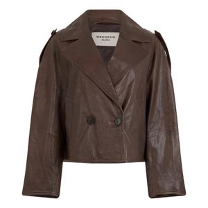 Weekend by Maxmara Brown Leather Jackets
