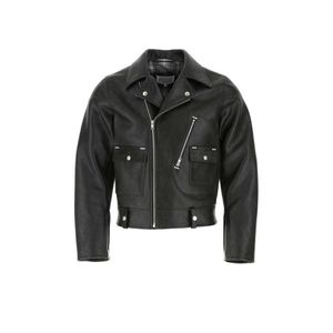 Maison Margiela Leather Jacket in het Zwart voor heren