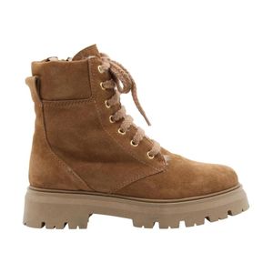 E mia Brown Lace-Up Boots