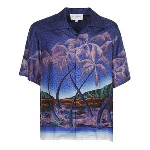 CASABLANCA Printed Shirt in het Blauw voor heren