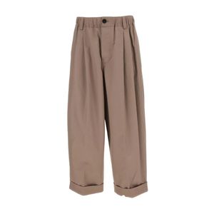 Marni Brown Wide Trousers for men