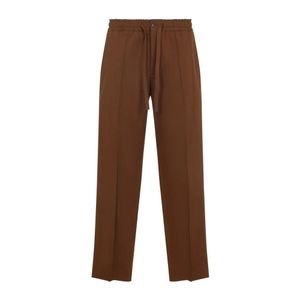 Valentino Brown Straight Trousers for men