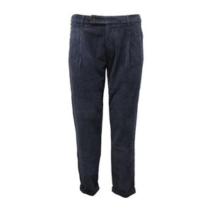 Berwich Blue Slim-Fit Trousers for men