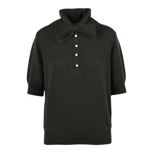 Allude Black Round-Neck Knitwear