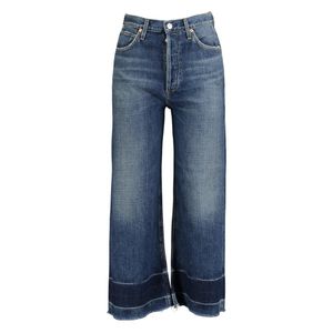 Citizens of Humanity Sacha High Rise Wide Leg After All Denim Jeans in het Blauw