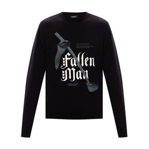 Undercover Printed Sweatshirt in het Zwart voor heren