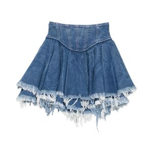Versace Jeans Couture Blue Denim Skirts