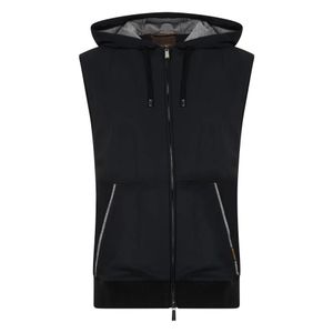 Moorer Black Zip-Throughs for men