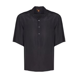 Barena Black Short Sleeve Shirts for men