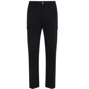 Stone Island Black Slim-Fit Trousers for men