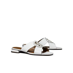 Tory Burch White Miller Criss Cross Sandal