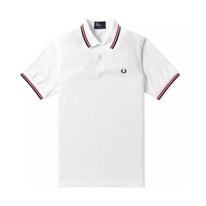 Fred Perry Slim Fit Twin Tipped Polo in het Wit voor heren