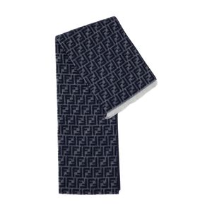 Fendi Micro Ff Wollschal in Blau für Herren