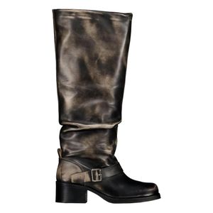 Toral Black Heeled Boots