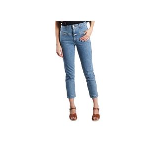 Closed Pedal Pusher Jeans in het Blauw
