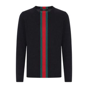Gucci Blue Round-Neck Knitwear for men