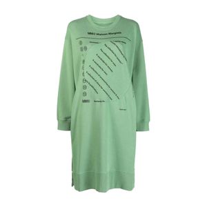MM6 by Maison Margiela Green Short Dresses