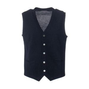 Gran Sasso Blue Waistcoats for men