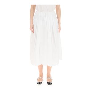 Simone Rocha Gathered Midi Skirt in het Wit