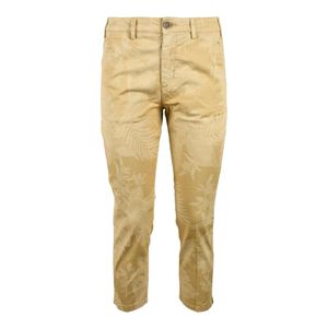 40weft Yellow Cropped Trousers