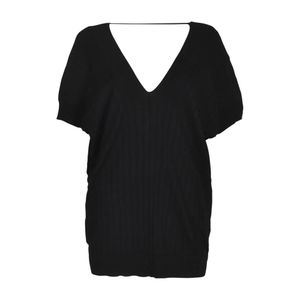 Plan C Black V-Neck Knitwear