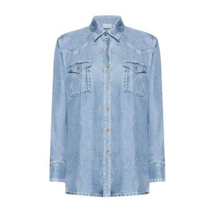 Pierre Louis Mascia Blue Denim Shirts