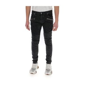 MSGM Ribbed Slim-fit Jeans in het Zwart voor heren