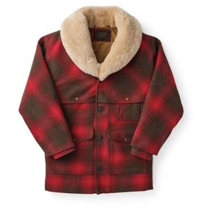 Lined Wool Packer Coat Rojo Filson de hombre