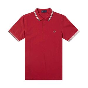 Fred Perry Slim Fit Twin Tipped Polo in het Rood voor heren