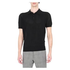 Roberto Collina Black Polo Shirts for men