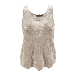D.exterior Brown Sleeveless Tops
