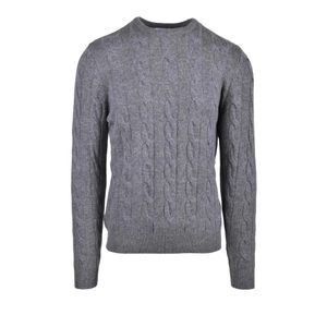Malo Grey Round-Neck Knitwear for men