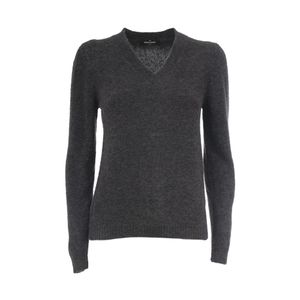 Gran Sasso Black V-Neck Knitwear