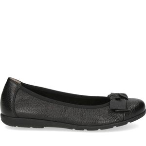 Caprice Black Ballerina Shoes