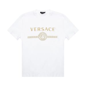 Logo T-shirt di Versace in Bianco da Uomo