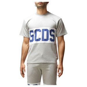 Gcds T-shirt Band Logo Girocollo in het Grijs voor heren