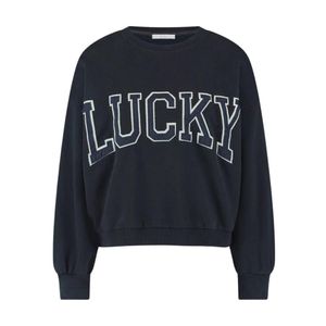 By-Bar Blau Patchwork-Pullover