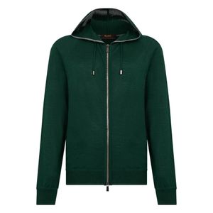 Moorer Green Zip-Throughs for men