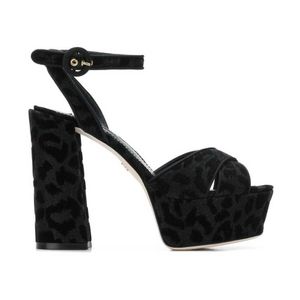 Dolce & Gabbana Hoge Hak Sandalen in het Zwart