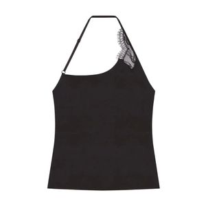 Courreges Black Sleeveless Tops