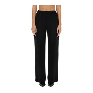 Aspesi Black Wide Trousers