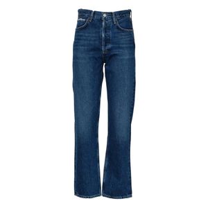 Agolde Blue Straight Jeans