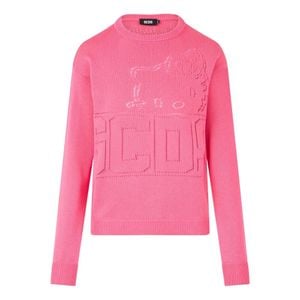 Gcds Pink Round-Neck Knitwear