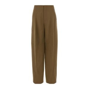Victoria Beckham Green Wide Trousers