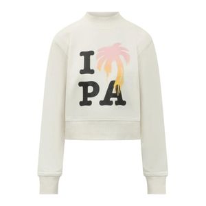 Palm Angels White Sweatshirts