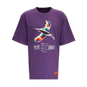 Heron Preston T-shirt With Logo Print in het Paars voor heren