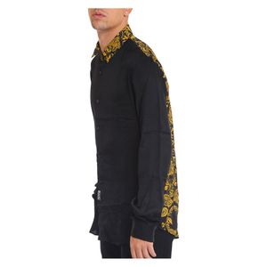 Versace Gold Paisley Shirt in het Zwart voor heren