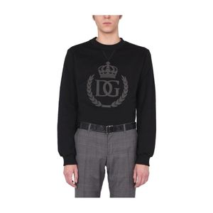 Dolce & Gabbana Crew Neck Sweatshirt in het Zwart voor heren