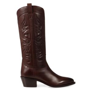 Sartore Brown Cowboy & Biker Boots