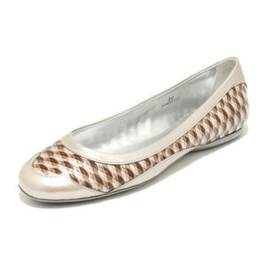 Hogan Metallic Ballerina Shoes